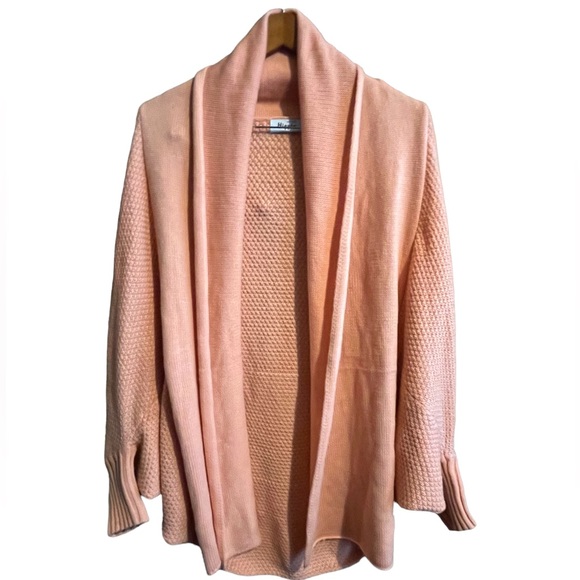 Military Hippie Open Cardigan Sweater, Peach | OS - Picture 2 of 8